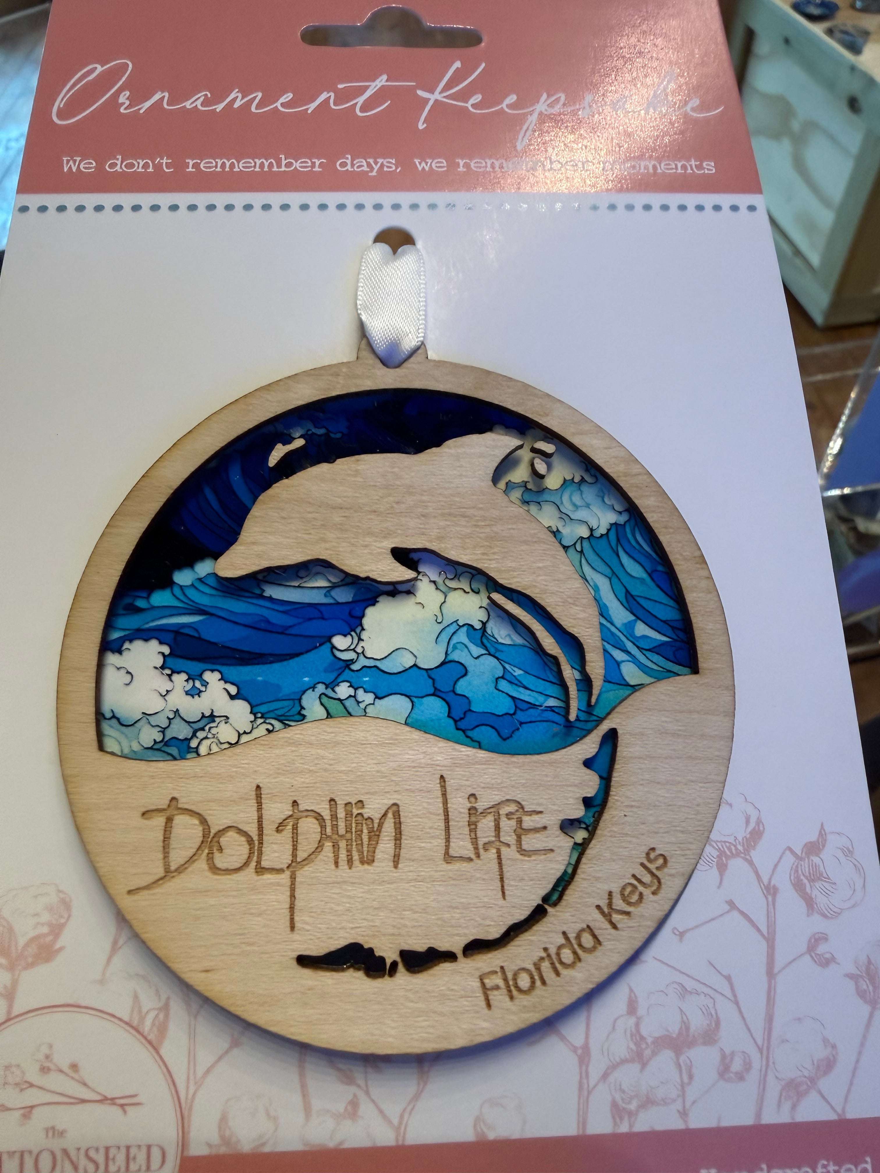 Dolphin Life Logo Ornament