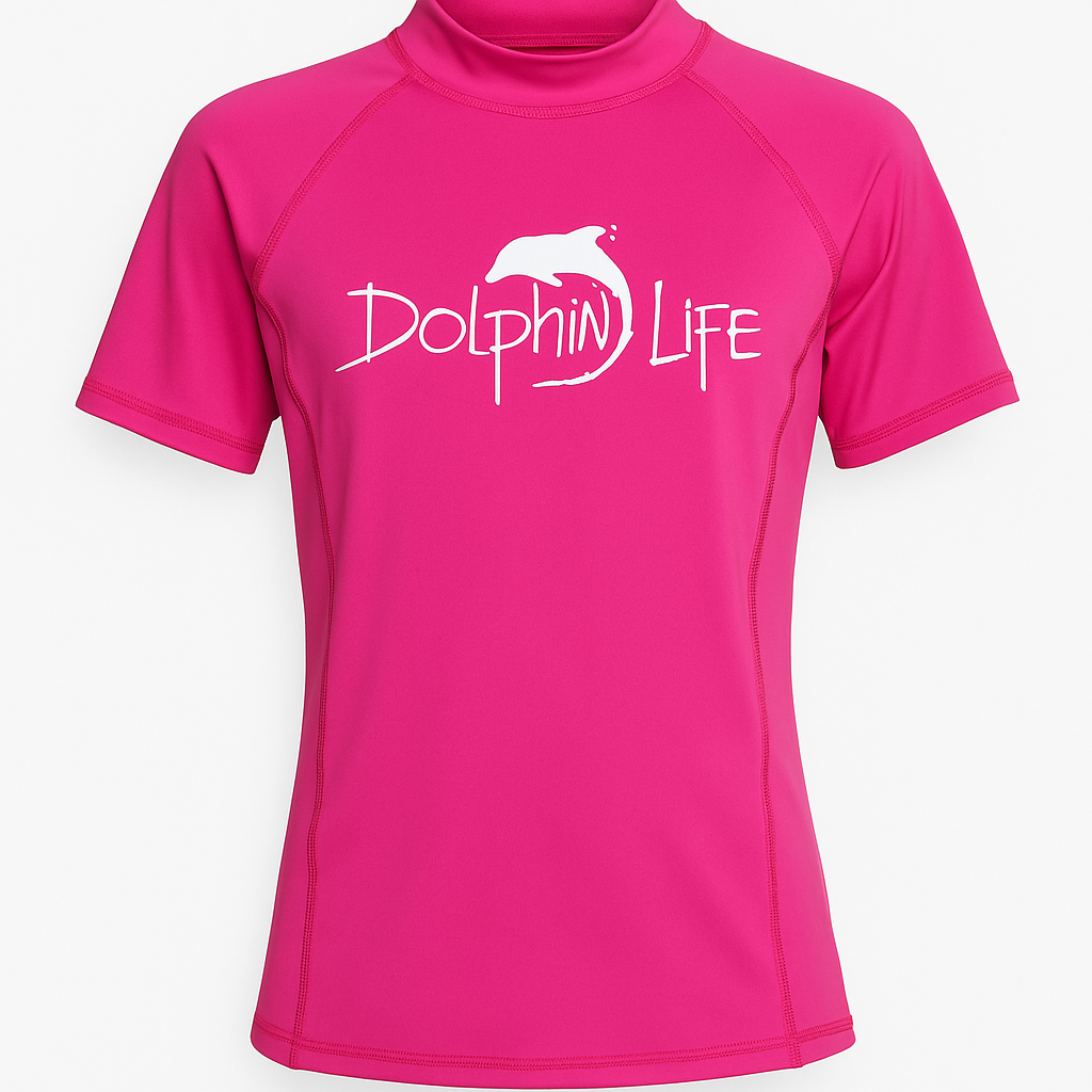 Dolphin Life Short Sleeve Rash Guard- Women's Cut