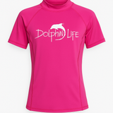 Dolphin Life Short Sleeve Rash Guard- Women's Cut